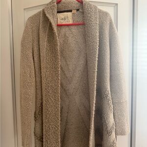 Angel Of The North Textured Beige Cardigan